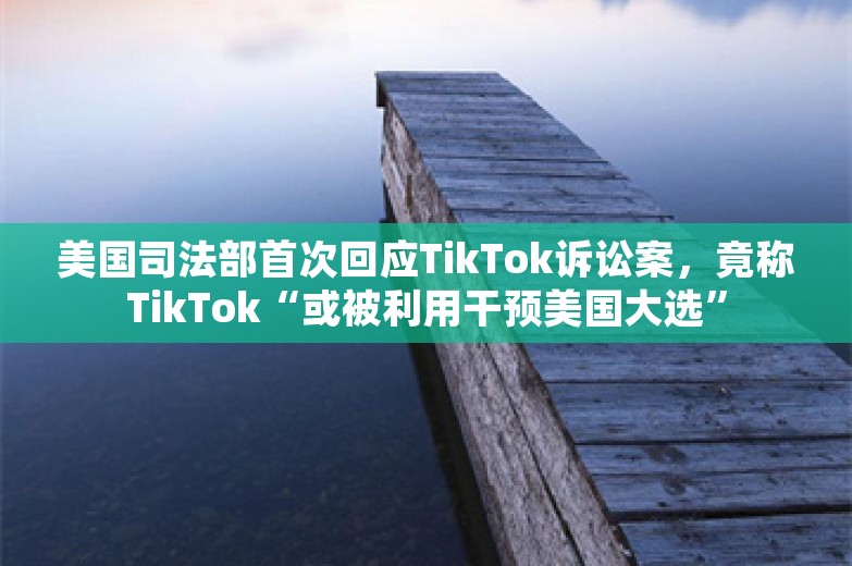 美国司法部首次回应TikTok诉讼案，竟称TikTok“或被利用干预美国大选”