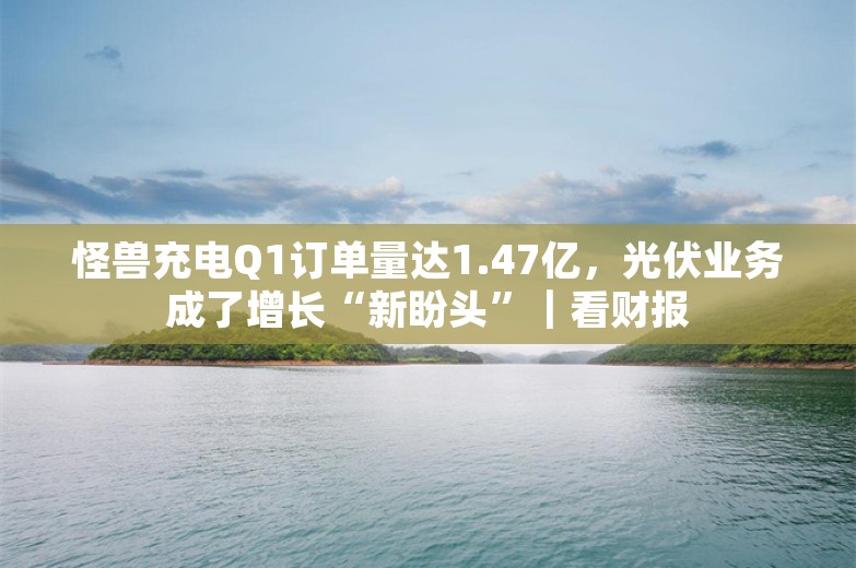 怪兽充电Q1订单量达1.47亿，光伏业务成了增长“新盼头”｜看财报