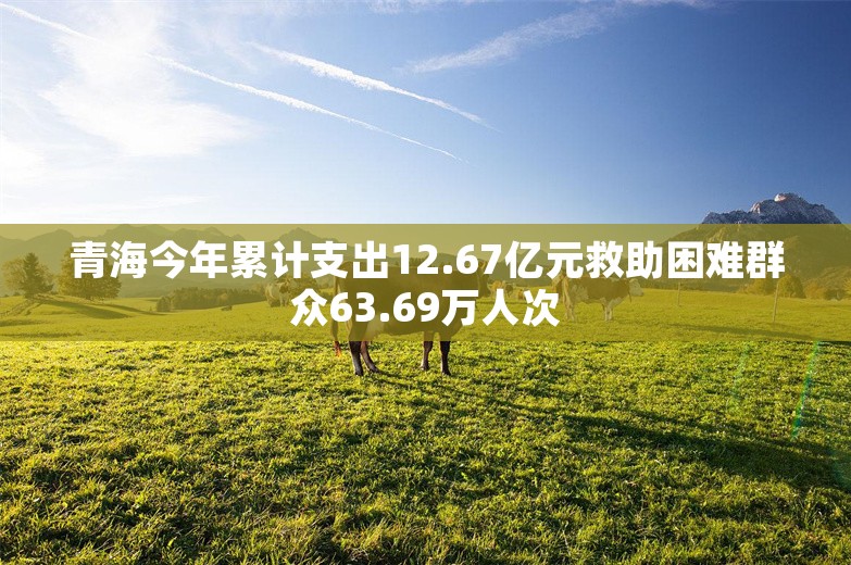 青海今年累计支出12.67亿元救助困难群众63.69万人次