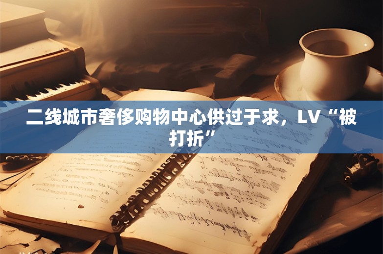 二线城市奢侈购物中心供过于求，LV“被打折”