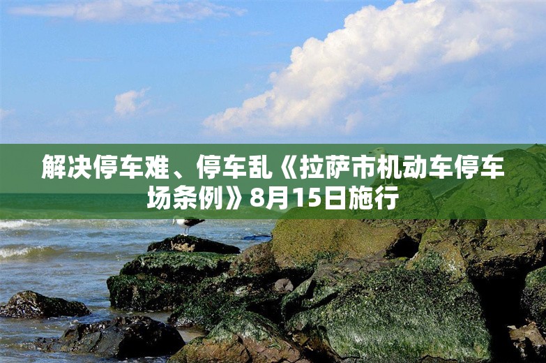 解决停车难、停车乱《拉萨市机动车停车场条例》8月15日施行