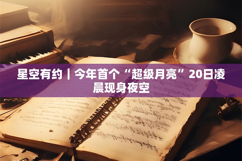 星空有约｜今年首个“超级月亮”20日凌晨现身夜空