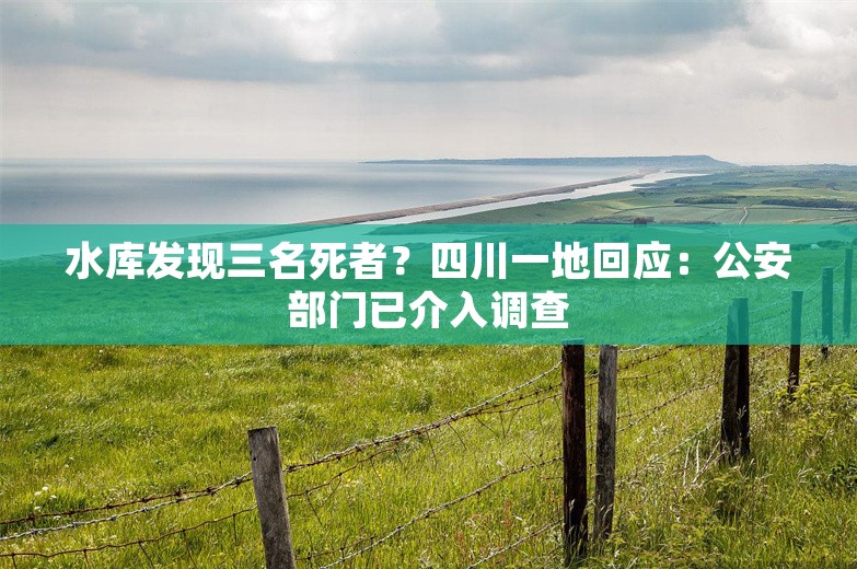 水库发现三名死者？四川一地回应：公安部门已介入调查