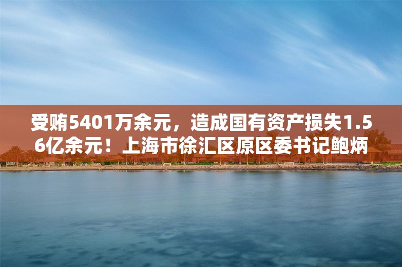 受贿5401万余元，造成国有资产损失1.56亿余元！上海市徐汇区原区委书记鲍炳章受审