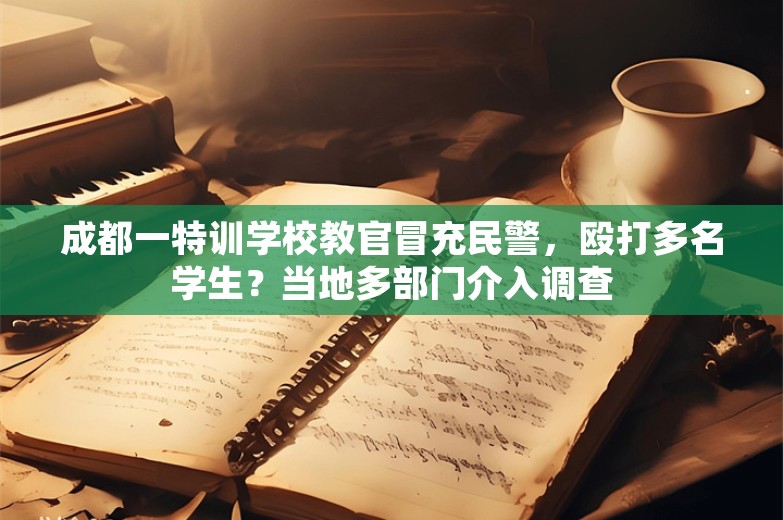 成都一特训学校教官冒充民警，殴打多名学生？当地多部门介入调查