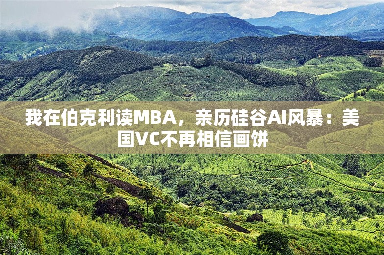 我在伯克利读MBA，亲历硅谷AI风暴：美国VC不再相信画饼