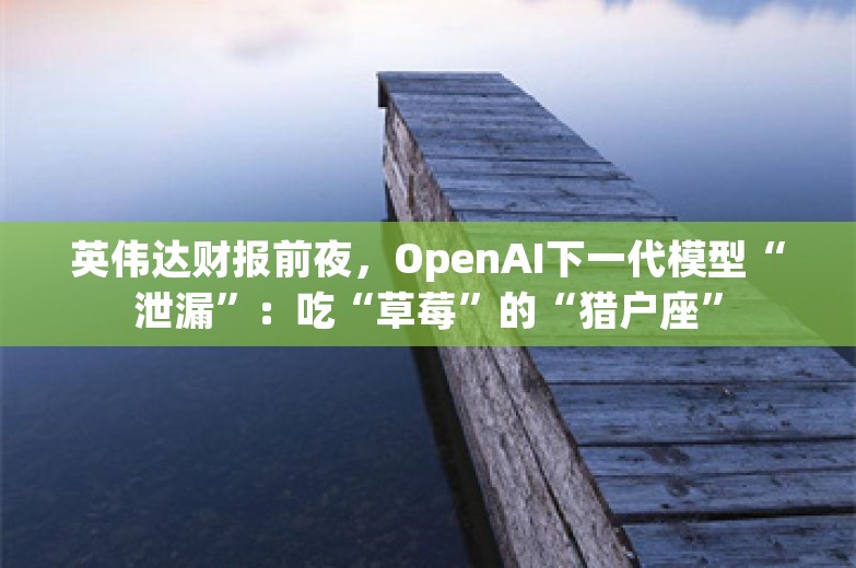 英伟达财报前夜，OpenAI下一代模型“泄漏”：吃“草莓”的“猎户座”