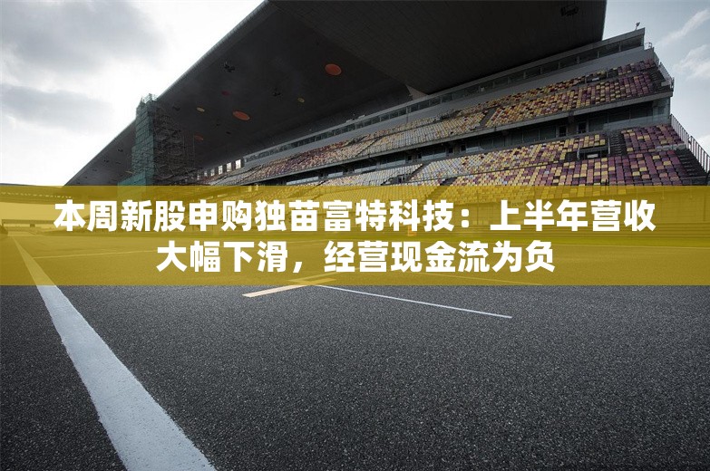 本周新股申购独苗富特科技：上半年营收大幅下滑，经营现金流为负