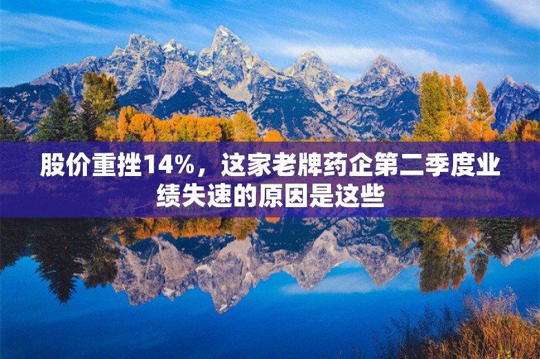 股价重挫14%，这家老牌药企第二季度业绩失速的原因是这些