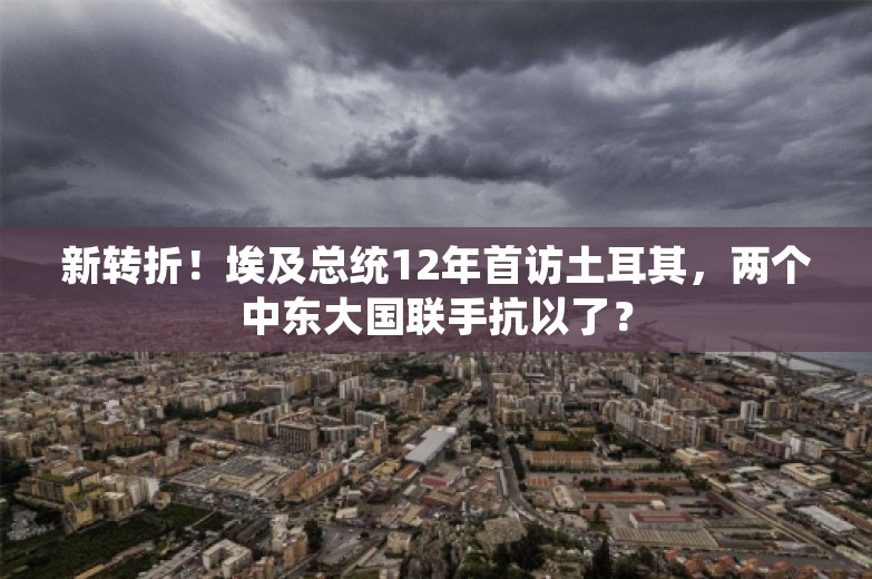 新转折！埃及总统12年首访土耳其，两个中东大国联手抗以了？