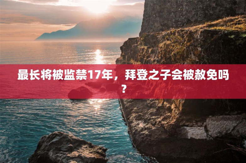 最长将被监禁17年，拜登之子会被赦免吗？