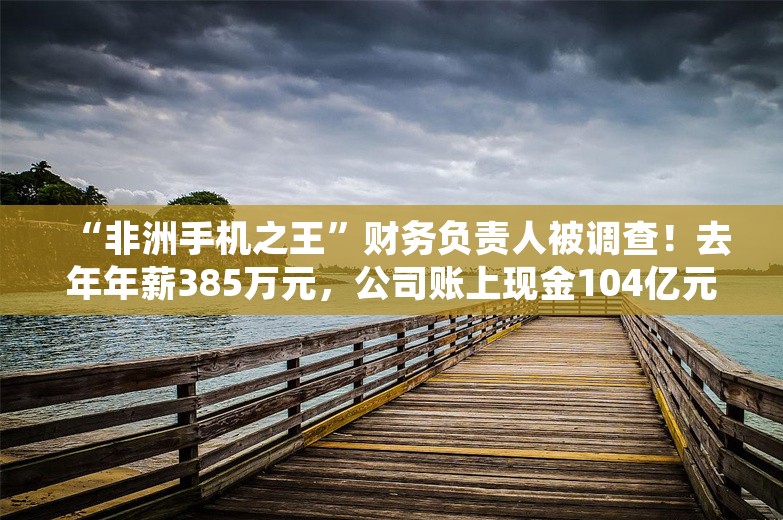 “非洲手机之王”财务负责人被调查！去年年薪385万元，公司账上现金104亿元，总市值达916亿元