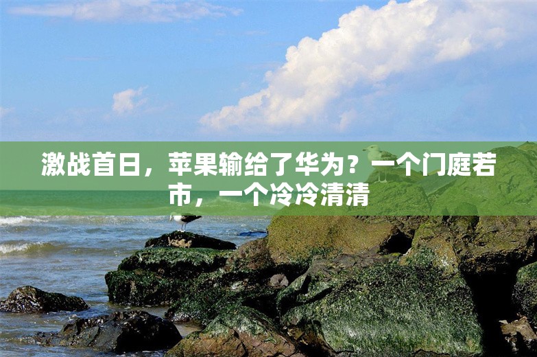 激战首日，苹果输给了华为？一个门庭若市，一个冷冷清清