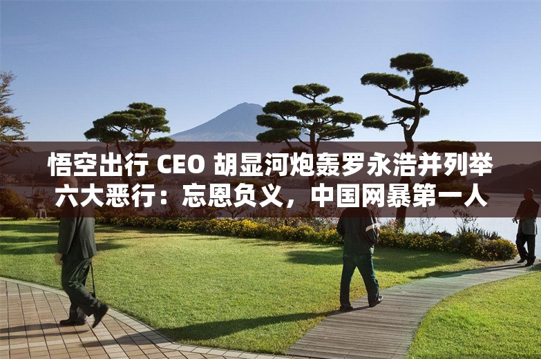 悟空出行 CEO 胡显河炮轰罗永浩并列举六大恶行：忘恩负义，中国网暴第一人