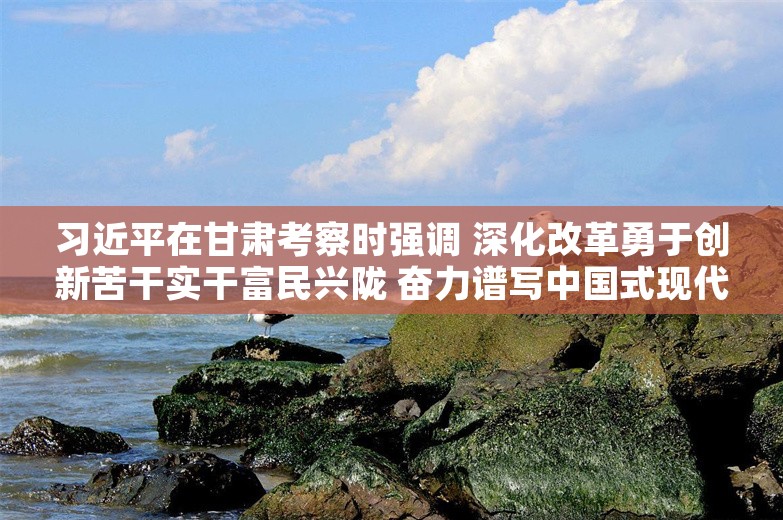 习近平在甘肃考察时强调 深化改革勇于创新苦干实干富民兴陇 奋力谱写中国式现代化甘肃篇章 途中在陕西宝鸡考察