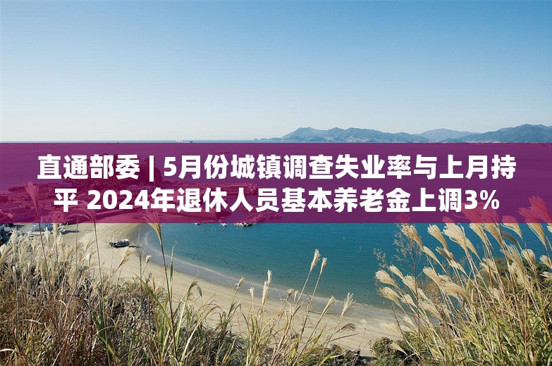 直通部委 | 5月份城镇调查失业率与上月持平 2024年退休人员基本养老金上调3%