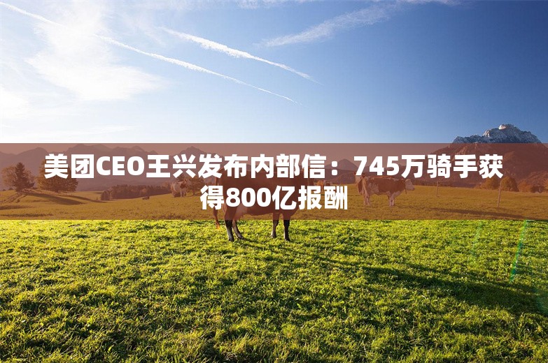 美团CEO王兴发布内部信：745万骑手获得800亿报酬