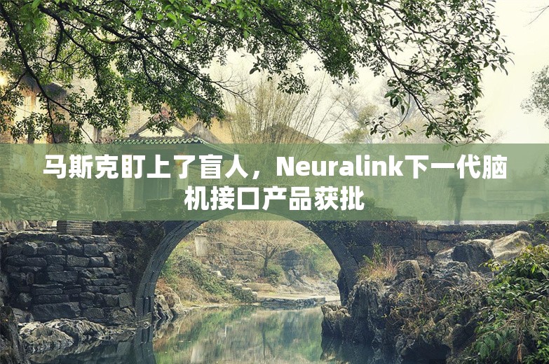 马斯克盯上了盲人，Neuralink下一代脑机接口产品获批