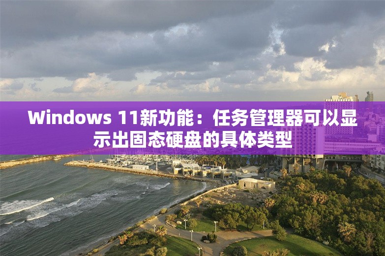 Windows 11新功能：任务管理器可以显示出固态硬盘的具体类型