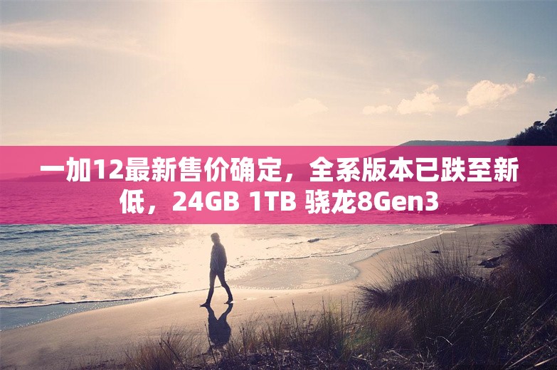 一加12最新售价确定，全系版本已跌至新低，24GB 1TB 骁龙8Gen3