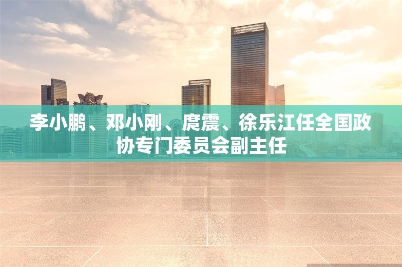 李小鹏、邓小刚、庹震、徐乐江任全国政协专门委员会副主任