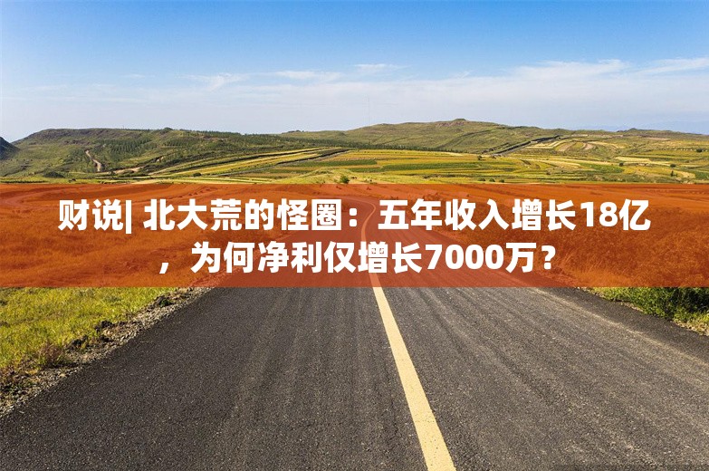 财说| 北大荒的怪圈：五年收入增长18亿，为何净利仅增长7000万？