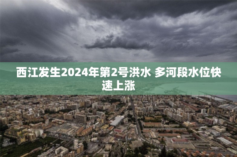 西江发生2024年第2号洪水 多河段水位快速上涨