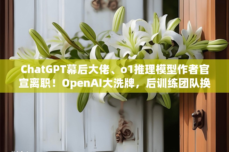 ChatGPT幕后大佬、o1推理模型作者官宣离职！OpenAI大洗牌，后训练团队换将