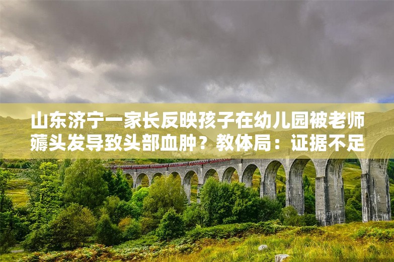 山东济宁一家长反映孩子在幼儿园被老师薅头发导致头部血肿？教体局：证据不足，派出所正在调查