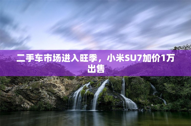 二手车市场进入旺季，小米SU7加价1万出售