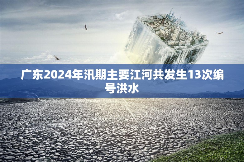 广东2024年汛期主要江河共发生13次编号洪水