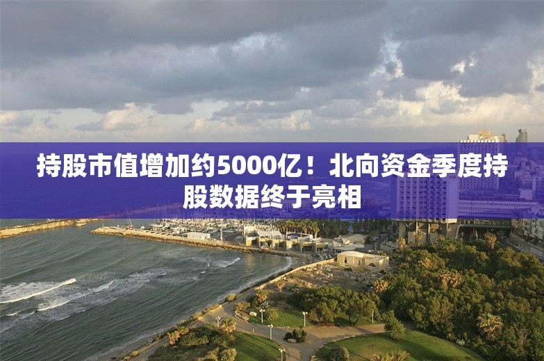 持股市值增加约5000亿！北向资金季度持股数据终于亮相