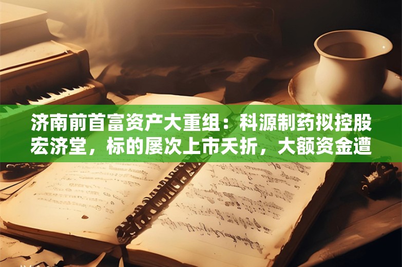 济南前首富资产大重组：科源制药拟控股宏济堂，标的屡次上市夭折，大额资金遭占用