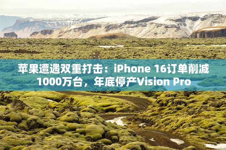 苹果遭遇双重打击：iPhone 16订单削减1000万台，年底停产Vision Pro