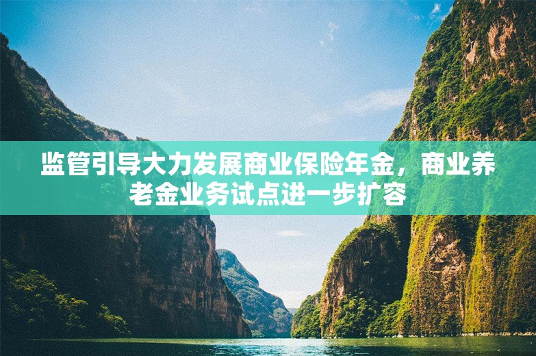 监管引导大力发展商业保险年金，商业养老金业务试点进一步扩容