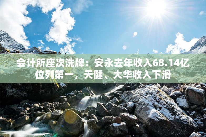 会计所座次洗牌：安永去年收入68.14亿位列第一，天健、大华收入下滑