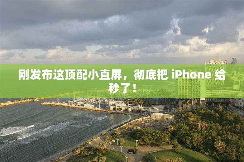 刚发布这顶配小直屏，彻底把 iPhone 给秒了！