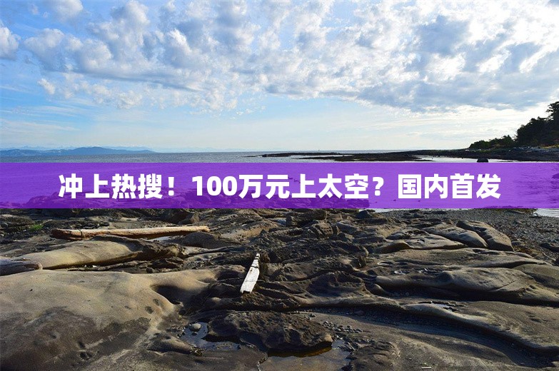 冲上热搜！100万元上太空？国内首发