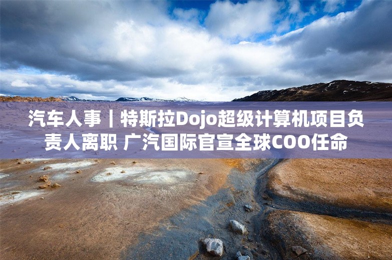 汽车人事｜特斯拉Dojo超级计算机项目负责人离职 广汽国际官宣全球COO任命