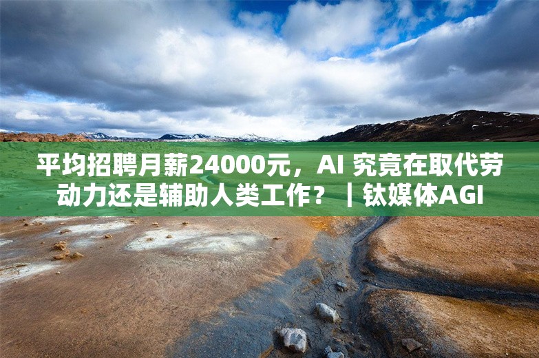 平均招聘月薪24000元，AI 究竟在取代劳动力还是辅助人类工作？｜钛媒体AGI