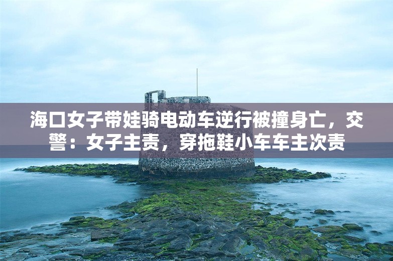 海口女子带娃骑电动车逆行被撞身亡，交警：女子主责，穿拖鞋小车车主次责