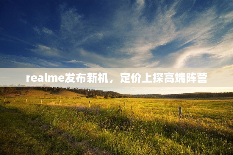 realme发布新机，定价上探高端阵营