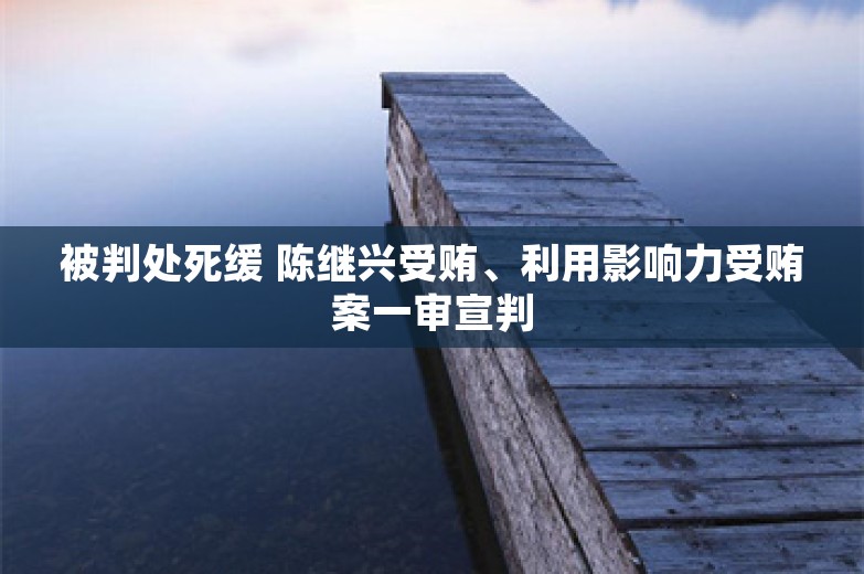 被判处死缓 陈继兴受贿、利用影响力受贿案一审宣判