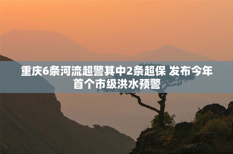 重庆6条河流超警其中2条超保 发布今年首个市级洪水预警