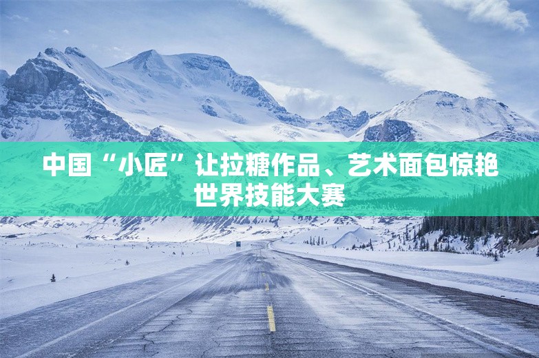 中国“小匠”让拉糖作品、艺术面包惊艳世界技能大赛