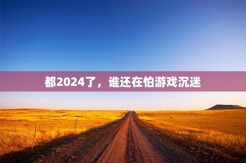 都2024了，谁还在怕游戏沉迷