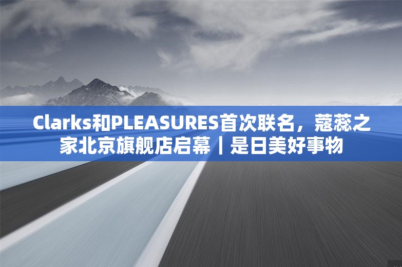 Clarks和PLEASURES首次联名，蔻蕊之家北京旗舰店启幕｜是日美好事物