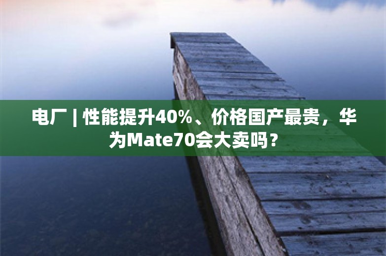 电厂 | 性能提升40%、价格国产最贵，华为Mate70会大卖吗？