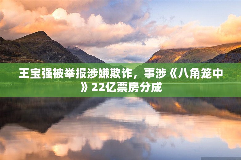 王宝强被举报涉嫌欺诈，事涉《八角笼中》22亿票房分成