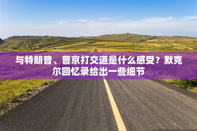 与特朗普、普京打交道是什么感受？默克尔回忆录给出一些细节